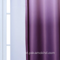 Cortinas Ombre Roxas com Bolso de Barra